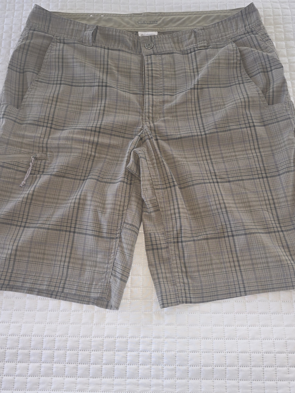 Men's Plaid Casual Shorts - Gray